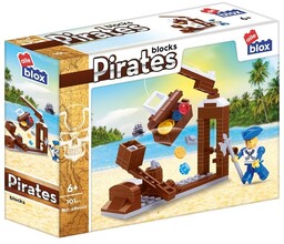 Klocki Pirates Skrzynia skarbów i pirat 101 elementy Alleblox ET-525222-AB9006-87563