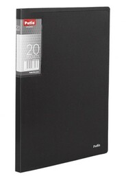 Teczka A4 z 20 koszulkami Clear Book prążki Patio PT-PAT1132/06-80965 PT-PAT1132/01-80934, Kolor: Czarny