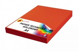 Papier techniczny A4 200g czerwony intensywny 50 arkuszy 2312-50