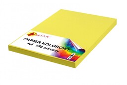 Papier kolorowy A4 120g żółty intensywny 100 arkuszy 1723