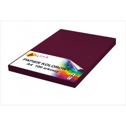 Papier kolorowy A4 120g bordowy ciemny 100 arkuszy 10868-100