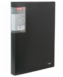 Teczka A4 z 60 koszulkami Clear Book prążki Patio PT-PAT1136/06-81115 PT-PAT1136/01-81085, Kolor: Czarny