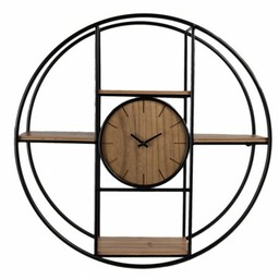 Półki Ścienne Loft z Zegarem Clayre & Eef