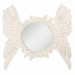 Lustro Shabby Chic ze Skrzydłami A Clayre & Eef