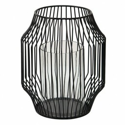 Metalowy Lampion Czarny A Clayre & Eef