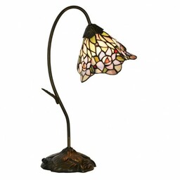 Lampa Stołowa Tiffany Witrażowa 3E Clayre & Eef