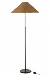 Lampa Podłogowa Boho Czarna