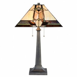 Lampa Stołowa Tiffany Witrażowa 3I Clayre & Eef