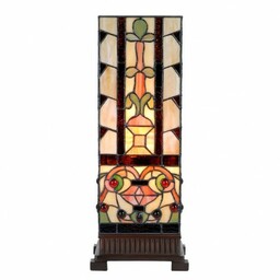 Lampa Stołowa Tiffany Witrażowa 3J Clayre & Eef