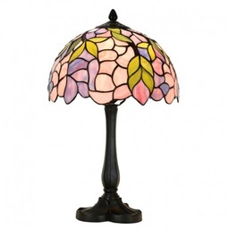 Lampa Stołowa Tiffany Witrażowa 3B Clayre & Eef