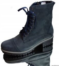 Timberki SKORA NUBUK GRANAT traper 37