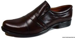 Skorzane BUTY MESKIE szerokie TĘGOSĆ H cabir 41