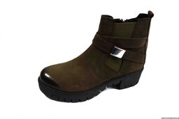 Timberki ZAMEK oliwka obcas 4,5 cm super 36