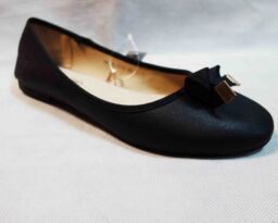 Śliczne BLACK BALERINY środek SKÓRA miękkie 40