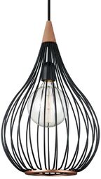 Halo Design - Drops Lampa Wisząca Ø30 Black/Dark Wood Halo Design