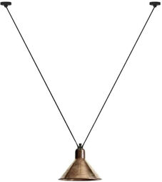 Lampe Gras - 323 L Lampa Wisząca Stożkowa w Kolorze Surowej Miedzi Lampa Gras