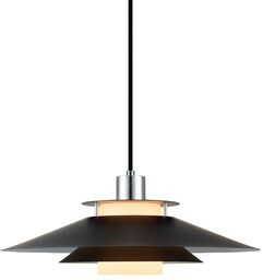 Halo Design - Rivoli Lampa Wisząca Ø40 Black/Chrome Halo Design
