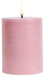 Uyuni - Świeca Słupkowa LED 7,8x10,1 cm Rustic Dusty Rose Uyuni Lighting