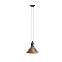 Lampe Gras - 322 XL Lampa Wisząca Stożkowa w Kolorze Surowej Miedzi Lampa Gras