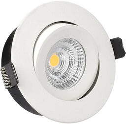 Antidark - Downlight Wbudowany Reflektor Punktowy 7W 3000K Regulowany Biały Antidark