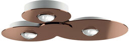 Lodes - Bugia Triple Lampa Sufitowa 3000K w Kolorze Miedzi Lodes