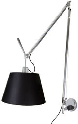 Artemide - Tolomeo Mega Lampa Ścienna ze Ściemniaczem Alu/Czarna Artemide