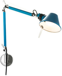 Artemide - Tolomeo MICRO Parete Lampa Ścienna Niebieska Artemide