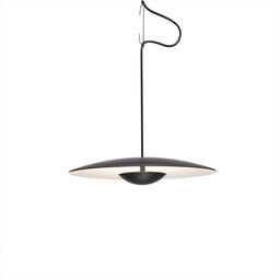 MARSET Ginger wisząca LED triak Ø32cm wenge/biały