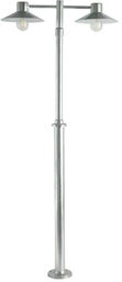 Norlys - Lund 2 Zewnętrzna Lampa Parkowa z Mocowaniem w Betonie Galwanizowana Norlys