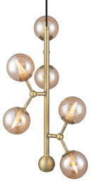 Halo Design - Atom Vertical Lampa Wisząca Antique Brass Halo Design