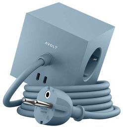 Avolt - Square 1 w/30W Dual USB-C & Magnet 1,8m Shark Blue Avolt