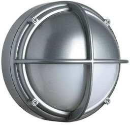 Louis Poulsen - Skot Zewnętrzna Lampa Ścienna LED Opalizowane Pół Klosza Aluminium Louis Pouls