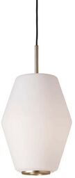 Northern - Dahl Lampa Wisząca Szkło Opalizowane Biała/Mosiądz Northern