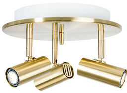 Belid - Cato Triospot w Kolorze Polerowanego Mosiądzu LED Ściemnialna Belid