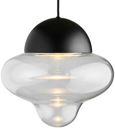 Design By Us - Nutty XL Lampa Wisząca Clear/Black Design By Us