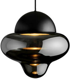 Design By Us - Nutty XL Lampa Wisząca Smoke/Black Design By Us