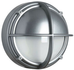 Louis Poulsen - Skot Zewnętrzna Lampa Ścienna LED Przezroczysta Pół Klosza Aluminium Louis Pou