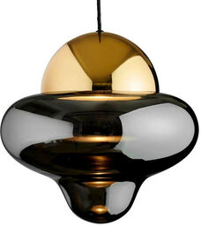 Design By Us - Nutty XL Lampa Wisząca Smoke/Gold Design By Us