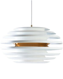 Belid - Ellipse Lampa Wisząca Ø500 Matowa Biała/Mosiądz Belid