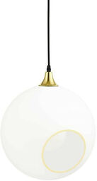 Design By Us - Ballroom Lampa Wisząca XL Snow White ze Złotym Gniazdem Żarówki Design By Us