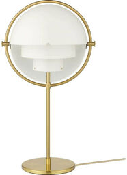 GUBI - Multi-Lite Lampa Stołowa Brass/White GUBI
