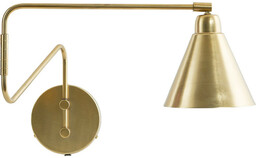 House Doctor - Game Lampa Ścienna 70cm Mosiądz/Biała House Doctor