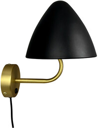 DybergLarsen - Oulu Lampa Ścienna Black/Brass DybergLarsen