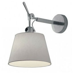 Artemide - Tolomeo Parete Diffusore Lampa Ścienna Ø24 Szara Satyna Artemide