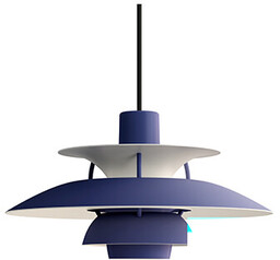 Louis Poulsen - PH 5 Mini Lampa Wisząca Monochrome Dusty Indigo Louis Poulsen