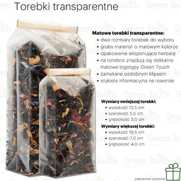 Earl Grey różany (czerwony) (Pakowanie ozdobne, Torebka transparentna 50 g)