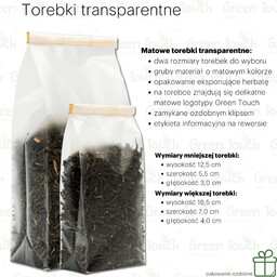 Milk oolong premium (Pakowanie ozdobne, Torebka transparentna 50 g)