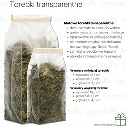 Herbata zielona China sencha standard (Pakowanie ozdobne, Torebka transparentna 100 g)