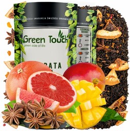 Herbata czarna świąteczna Magia Świąt mango anyż goździk (Torebka 200 g, Pakowanie standardowe)