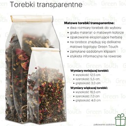 Róża z pomarańczą (Pakowanie ozdobne, Torebka transparentna 50 g)